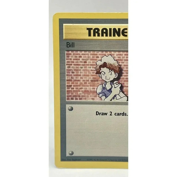 Bill 91/102 Pokemon Trainer Card Base WOTC Vintage 1999 MP - Picture 2 of 6